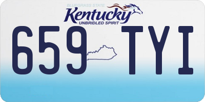 KY license plate 659TYI