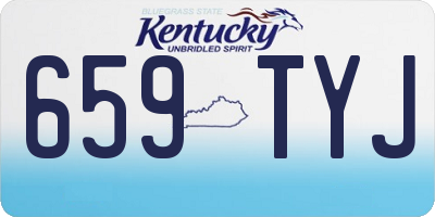 KY license plate 659TYJ