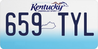 KY license plate 659TYL