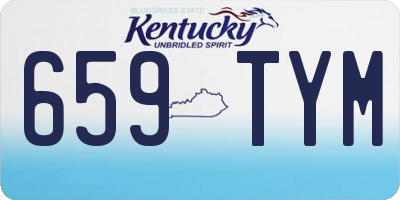 KY license plate 659TYM