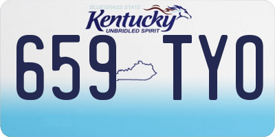 KY license plate 659TYO