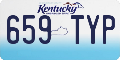 KY license plate 659TYP