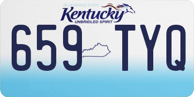 KY license plate 659TYQ