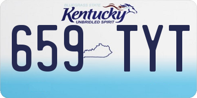 KY license plate 659TYT