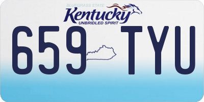 KY license plate 659TYU