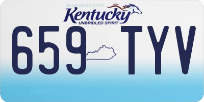 KY license plate 659TYV