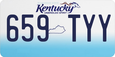 KY license plate 659TYY