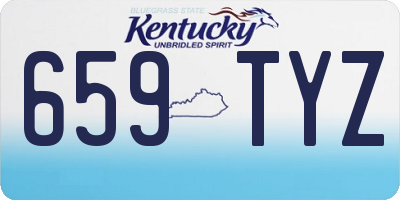 KY license plate 659TYZ