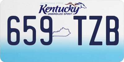 KY license plate 659TZB