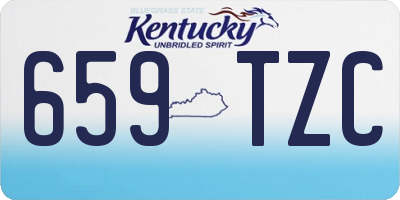 KY license plate 659TZC