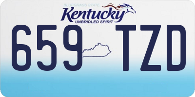 KY license plate 659TZD
