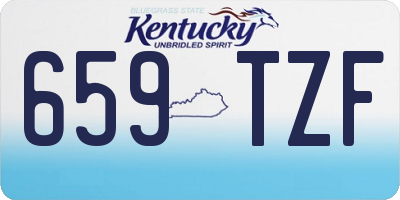 KY license plate 659TZF