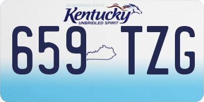 KY license plate 659TZG