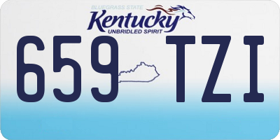 KY license plate 659TZI