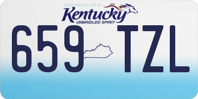 KY license plate 659TZL