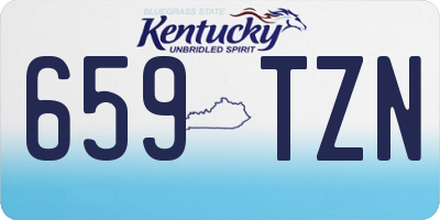 KY license plate 659TZN