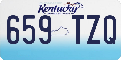 KY license plate 659TZQ