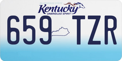 KY license plate 659TZR