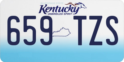 KY license plate 659TZS