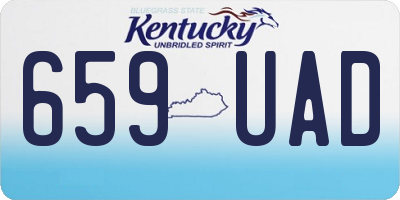 KY license plate 659UAD