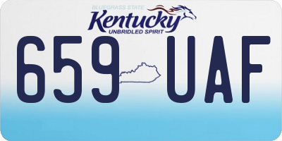 KY license plate 659UAF