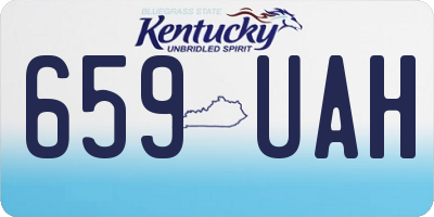 KY license plate 659UAH