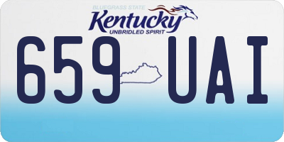KY license plate 659UAI