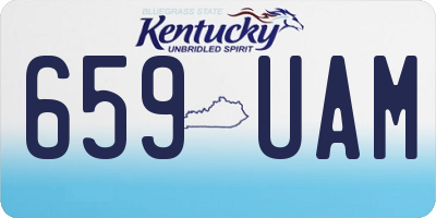 KY license plate 659UAM