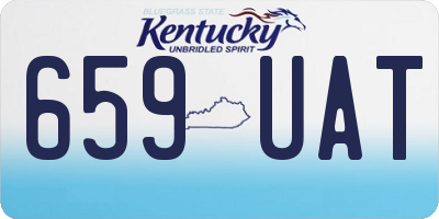 KY license plate 659UAT