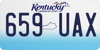 KY license plate 659UAX