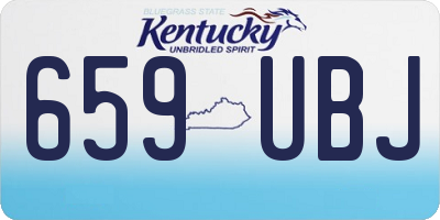 KY license plate 659UBJ