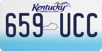 KY license plate 659UCC