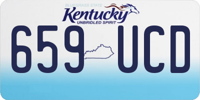 KY license plate 659UCD