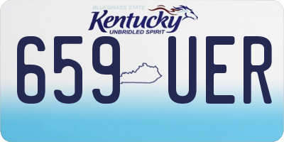 KY license plate 659UER