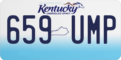 KY license plate 659UMP