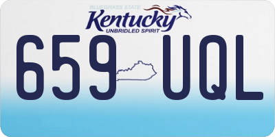 KY license plate 659UQL