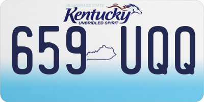 KY license plate 659UQQ