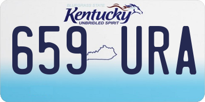 KY license plate 659URA