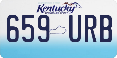 KY license plate 659URB