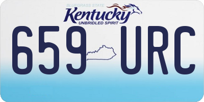 KY license plate 659URC