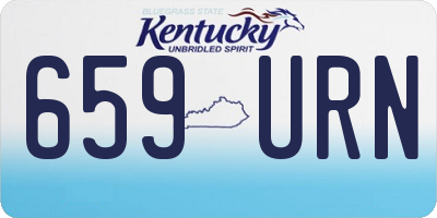 KY license plate 659URN