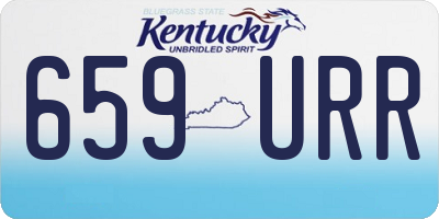 KY license plate 659URR