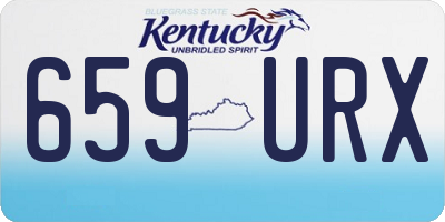 KY license plate 659URX