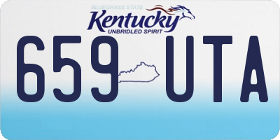 KY license plate 659UTA