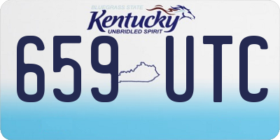 KY license plate 659UTC