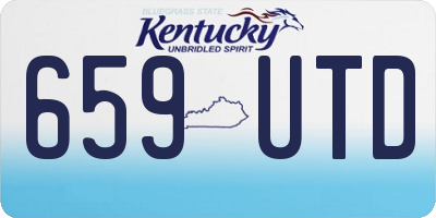 KY license plate 659UTD