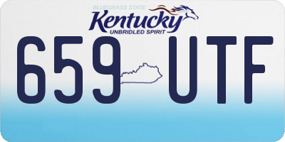KY license plate 659UTF
