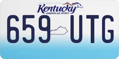 KY license plate 659UTG