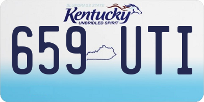 KY license plate 659UTI