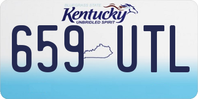 KY license plate 659UTL